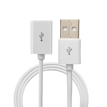 1 м белый USB 2,0 папа к женскому M/F УДЛИНИТЕЛЬ шнур питания для ПК ноутбук