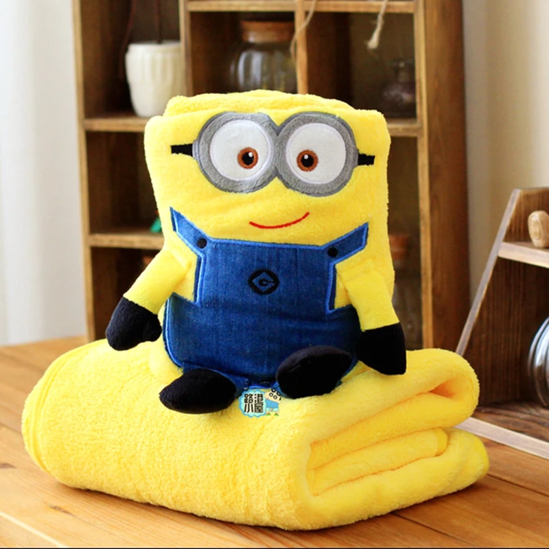 Minion 95*100cm Fleece Blanket Office Nap Plaid Couverture Polaire