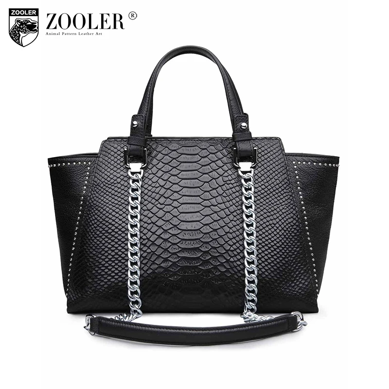 

limited edition 2017! ZOOLER Serpentine grain genuine leather Bags for women Handbags Women Famous Brand women leather bags#3632