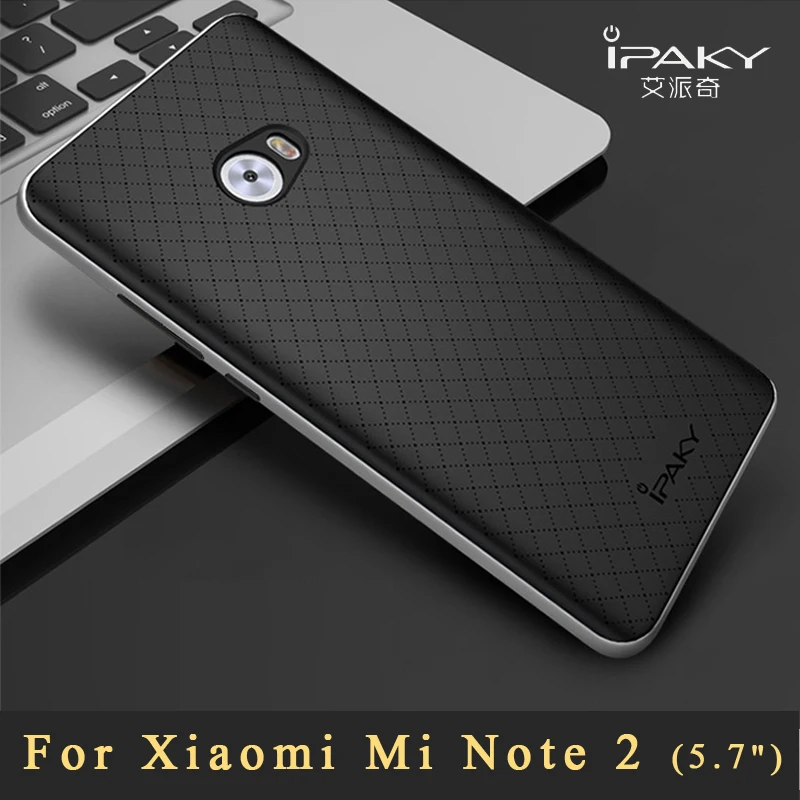 

Mi Note 2 Case ipaky Cover For Xiaomi mi note 2 Case Xiomi Mi Note2 Silicone Back Cover + Plastic Frame For Xiaomi note 2 cases