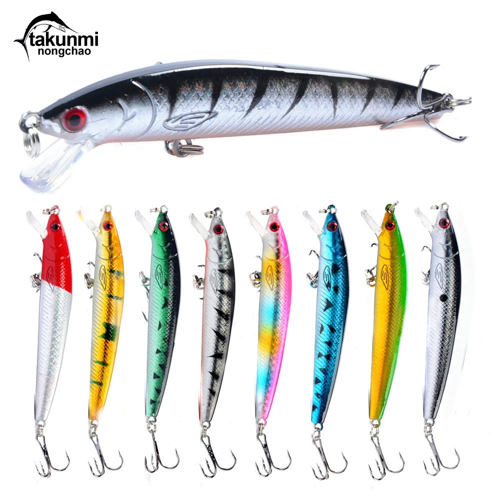 Жесткая приманка для рыбалки 9 5 см г Гольян воблеры Peche Bass искусственные приманки