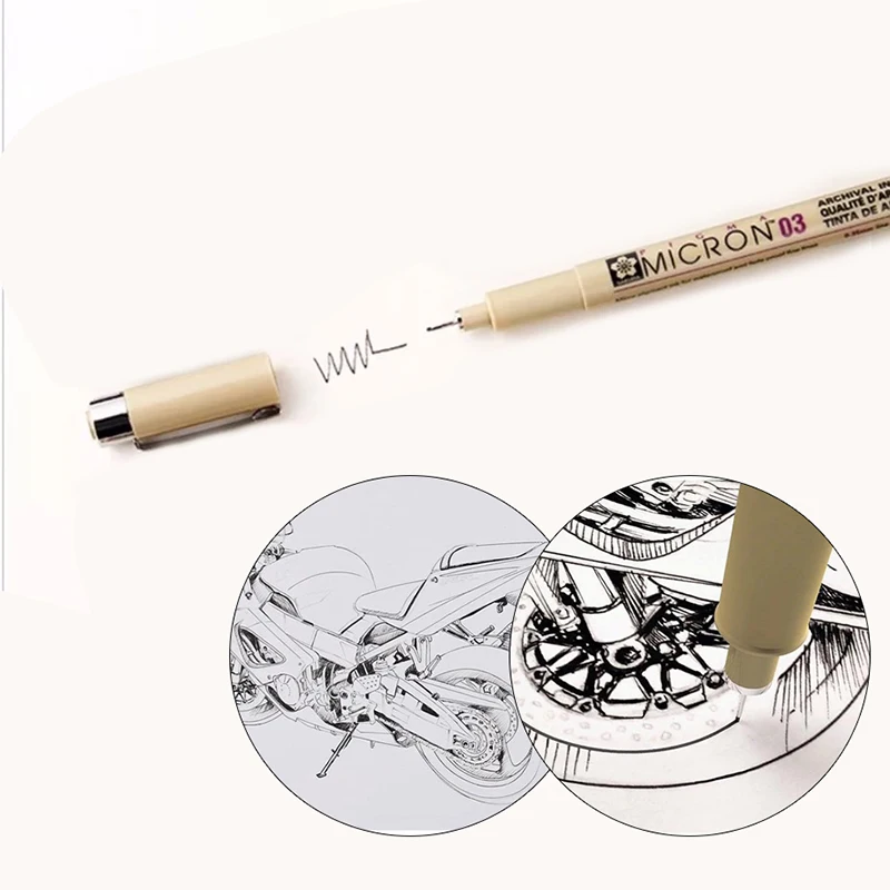 

Water Based Art Markers Drawing Liner Pen 0.3mm Fineliner Pens For Sketching Art Supplies Japanese Stationery School Supplies