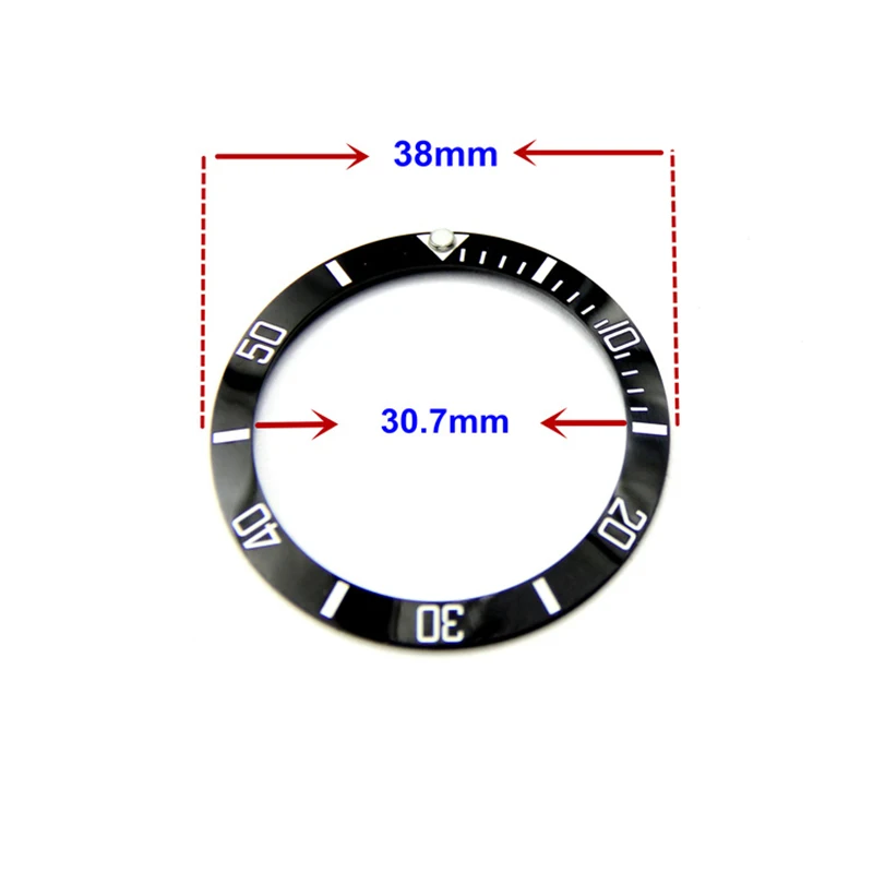 SIKAI 38mm Ceramic Watch Bezel For Submariner Series High-end Luminous Beads Protective Time Zone Index Case Modification Tools