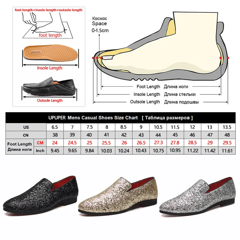Мужская обувь золотого цвета Повседневная модная обувь для ночных клубов и баров вечерние туфли суперзвезды свадебные мужские лоферы Мокасины без застежки с золотыми блестками