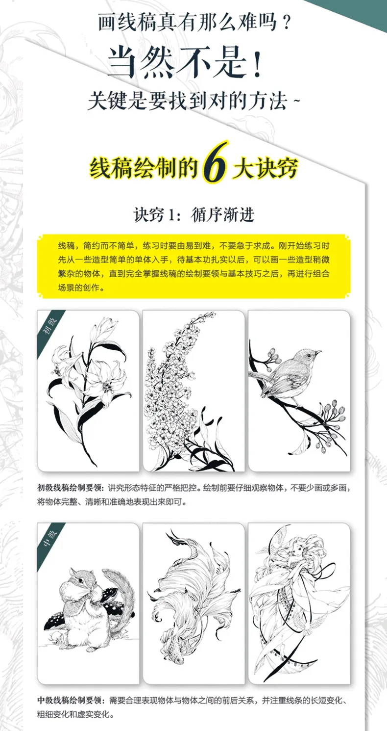 Desenho a Lápis Tipos de Animais Livro de Arte Pintados à Mão-de Nova Arrivel Colorido Super Detalhado Tutorial Cor Chumbo Livro 20 3 de arte pintados à mão-de cor chumbo tutorial livro