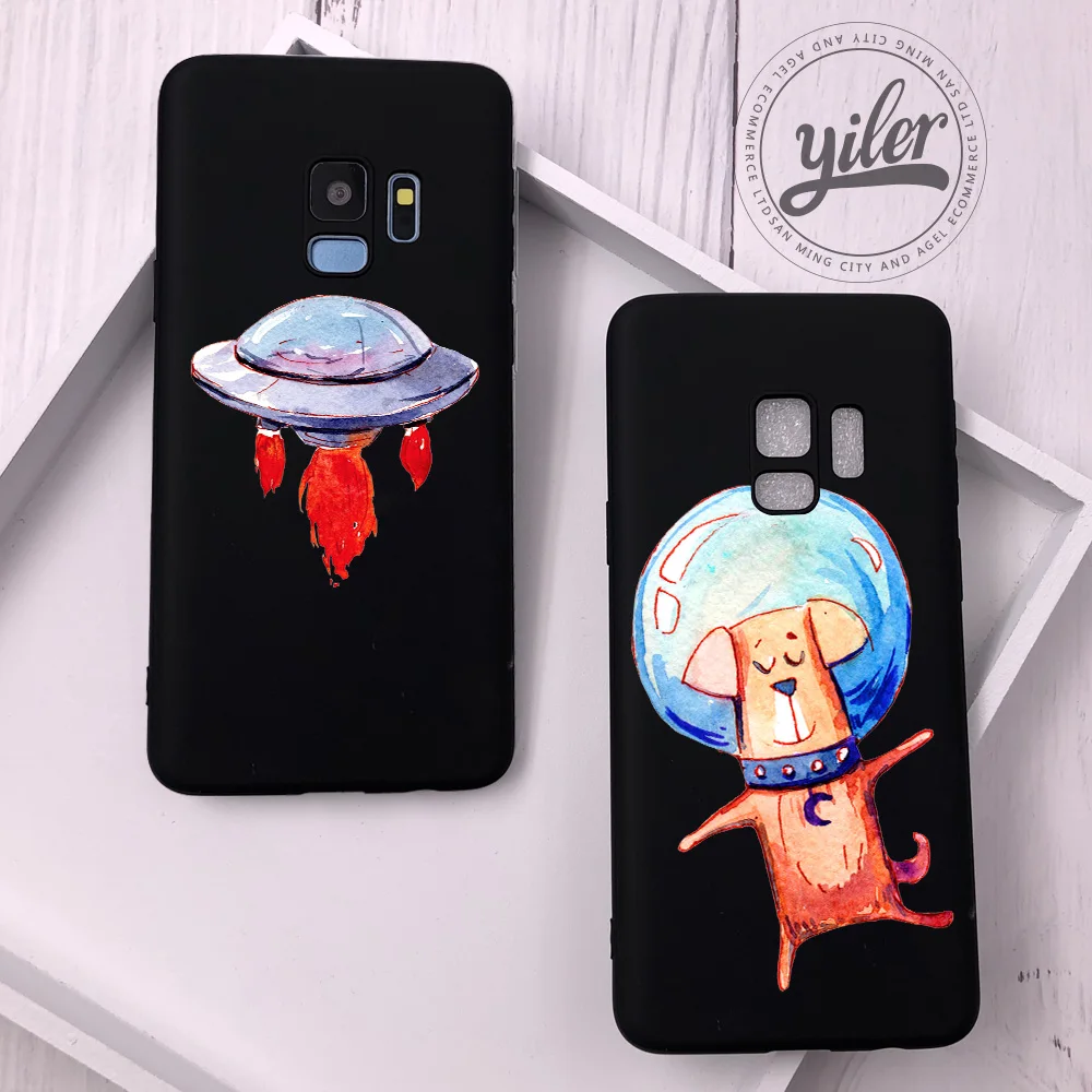 

Space Dog for Funda Samsung Galaxy S9 Plus Case Cover Shell Couqe for Galaxy S9 Plus Case S7 S7 edge S8 S8 Plus Phone Case S9 S8