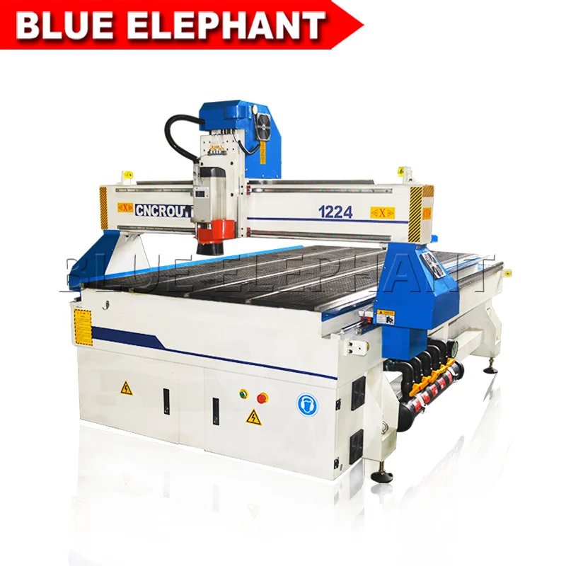 

China cnc router 1224 cnc engraving granite machine economic air cooling high speed 4.5 kw spindle