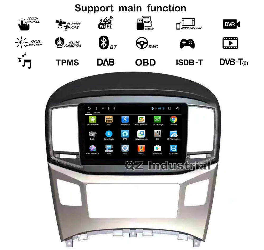 Flash Deal QZ industrial HD 9inch Android 8.1 T8 for Hyundai H1 Grand Starex H-1 car dvd player with GPS 4G WIFI RDS Radio Stereo Navi Map 1 Flash Deal QZ industrial HD 9inch Android 8.1 T8 for Hyundai H1 Grand Starex H-1 car dvd player with GPS 4G WIFI RDS Radio Stereo Navi Map 1