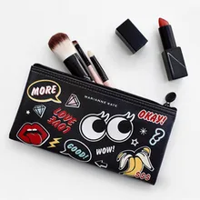 Mini girl’s Cute Cosmetic Bag Travel Makeup pouch Organizer Beauty Brushes Lipstick Toiletry Storage Cases Accessories Supplies