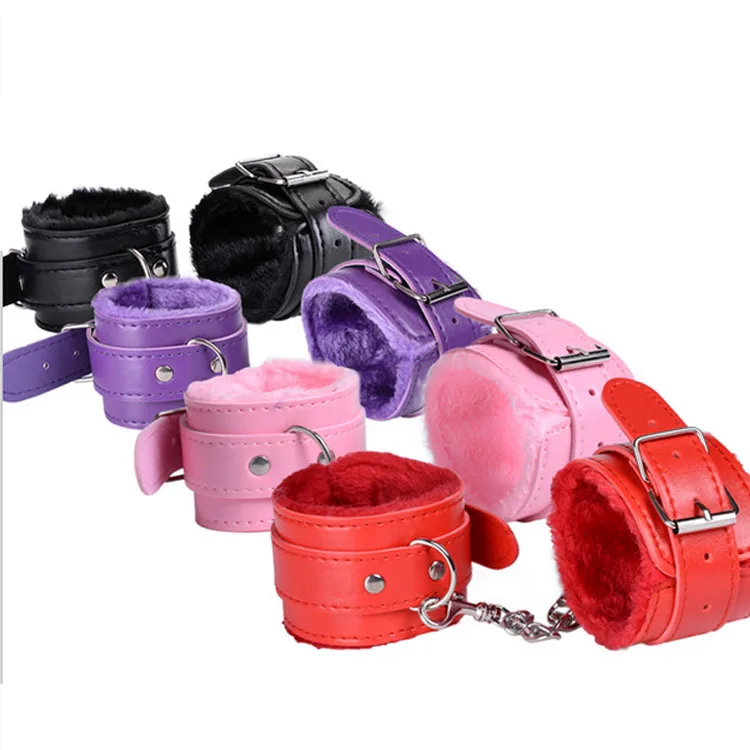 

Pretend Play PU Leather HandCuffs With Keys Police Role Cosplay Tools Police Toy For Children Boy Birthday Present