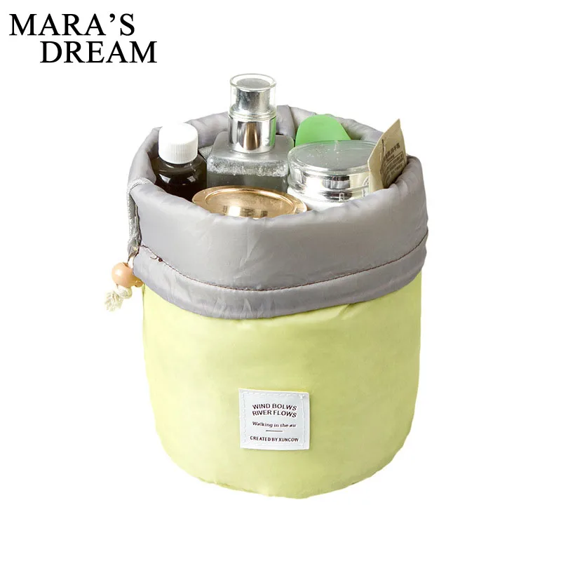 Модная косметичка Mara's Dream в форме бочки дорожная сумка для макияжа на шнурке