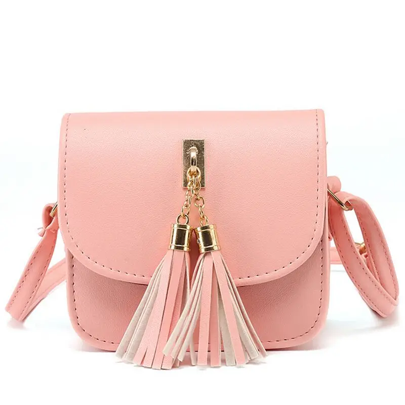  Fashion 2017 Small Chains Bag Women Candy Color Tassel Messenger Bags Female Handbag Shoulder Bag Women Bag  F40-845 