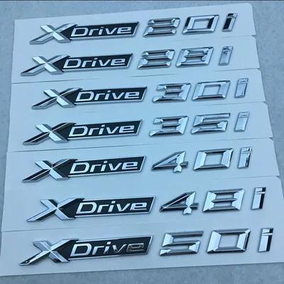 1 X новая хромированная наклейка с логотипом XDrive для автомобиля Drive 20i 25i 28i 30i 35i 40i 48i