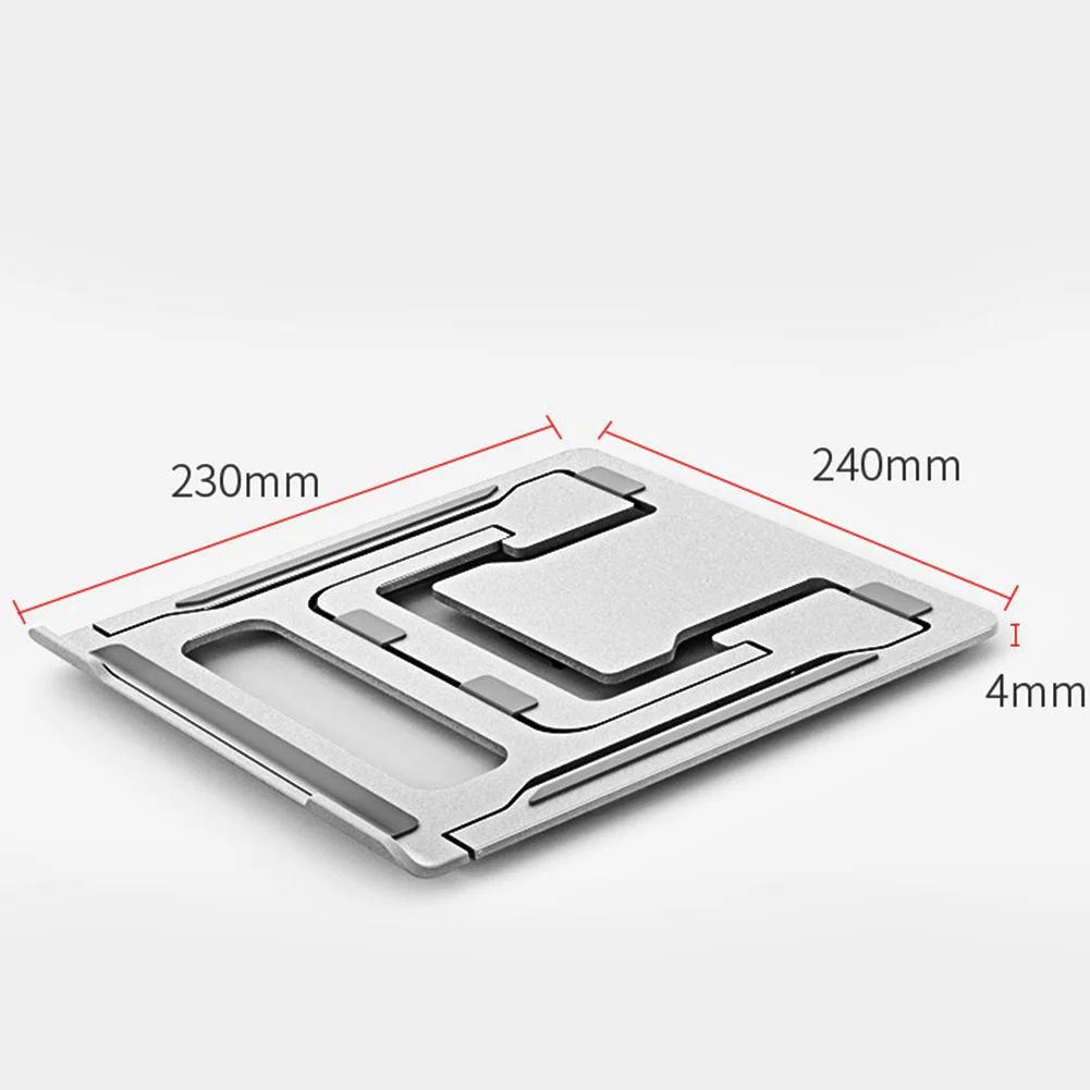 Охлаждающая стойка складной регулируемый угол алюминиевый сплав Настольный портативный держатель офисная универсальная эргономичная Нескользящая подставка для ноутбука