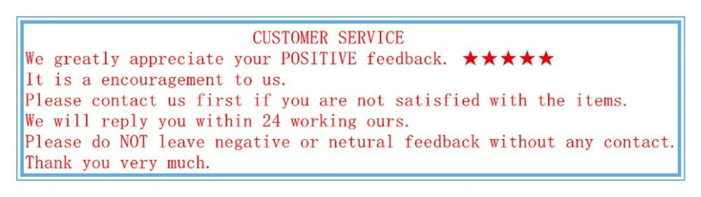 POSITIVE FEEDBACK