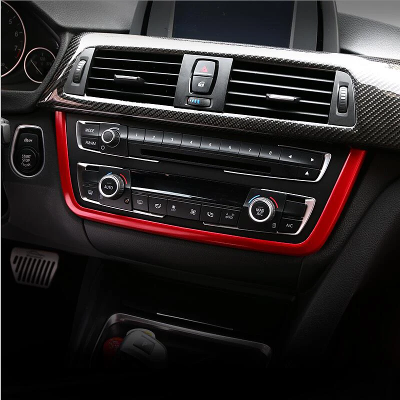 

Chrome Car Styling Pearl control panel Decorative Cover trim For BMW 3 4 Series 3GT F30 F31 F32 F34 F36 316i 320li 328li 325li