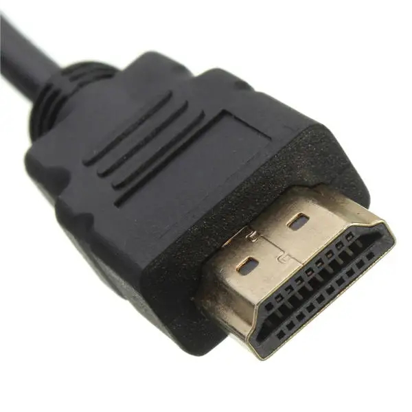HDMI to VGA Adapter Cable HDMI to VGA Converter Adapter for PS3 PS4 Laptop TV Box HDTV XBOX Support 1080P with Audio Cable