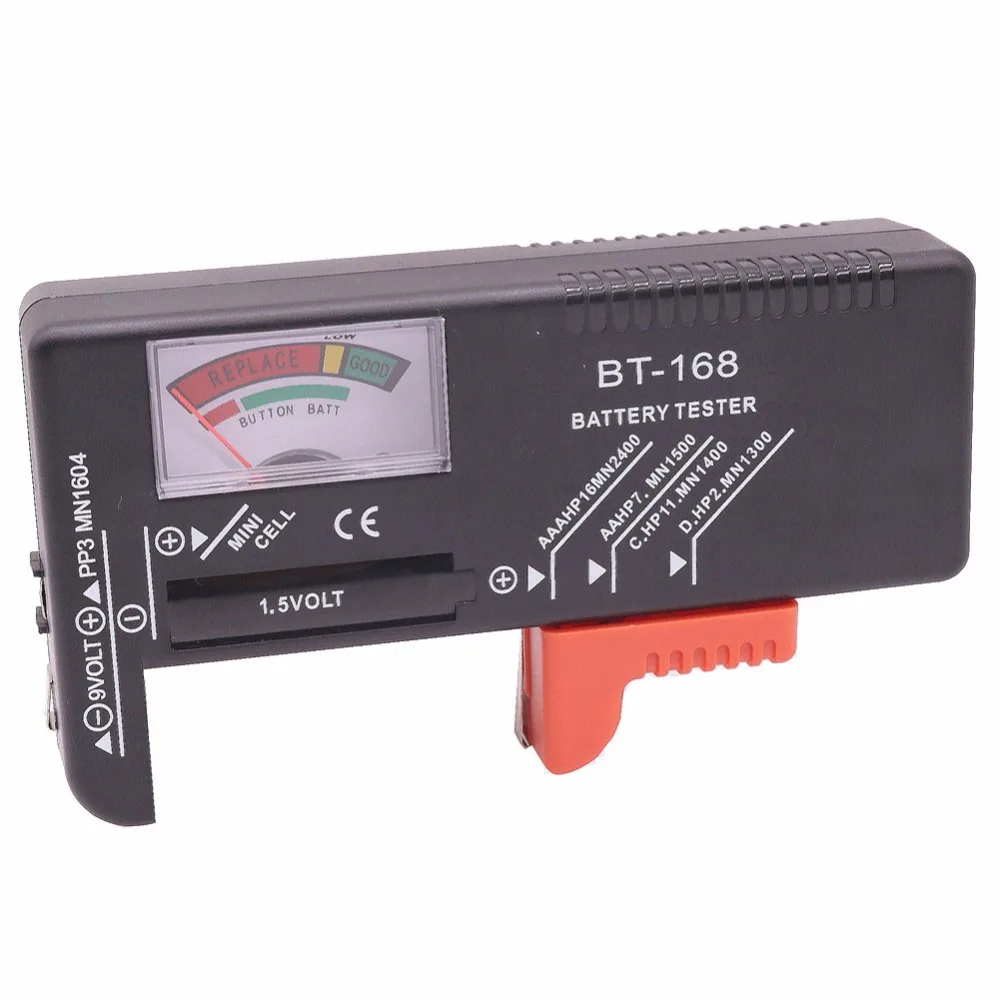 

1 PCS BT-168 High Quality Digital Battery Tester Home Portable Easy-to-Read Pointer Multi-Model For 1.5V and 9V