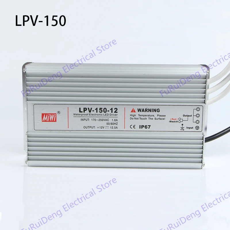Водонепроницаемый блок питания Выход DC12V, 24V LPV AC DC Светодиодный импульсный источник питания 200W 24 вольт светодиодный SMPS