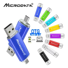 2 в 1 OTG usb 2,0 флеш-накопитель 4 ГБ 8 ГБ 16 ГБ флеш-накопитель 32 Гб usb карта памяти 64 Гб OTG usb для телефона/планшета/ПК