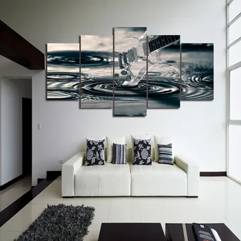 

HD Printed Transparent guitar Painting on canvas room decoration print poster picture canvas Free shipping/ny-1734