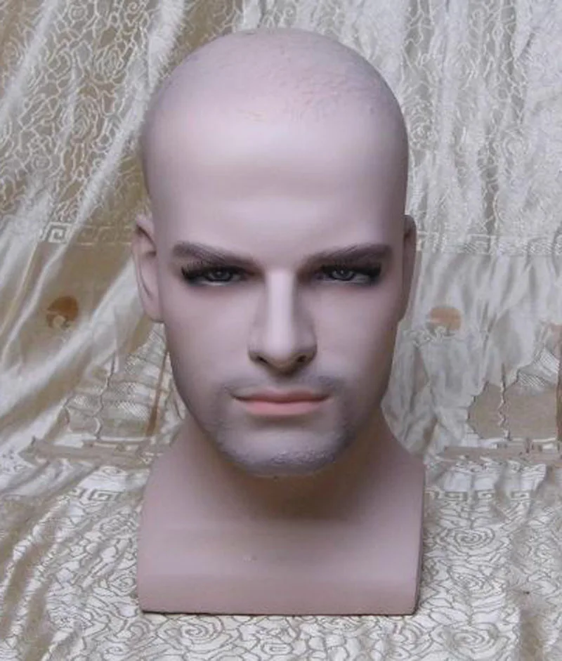 

New free shipping Men Mannequin Head Wigs Hats Cap Headphone Display maniqui Model For Hair Jewellery Display Stand ZYNAN4