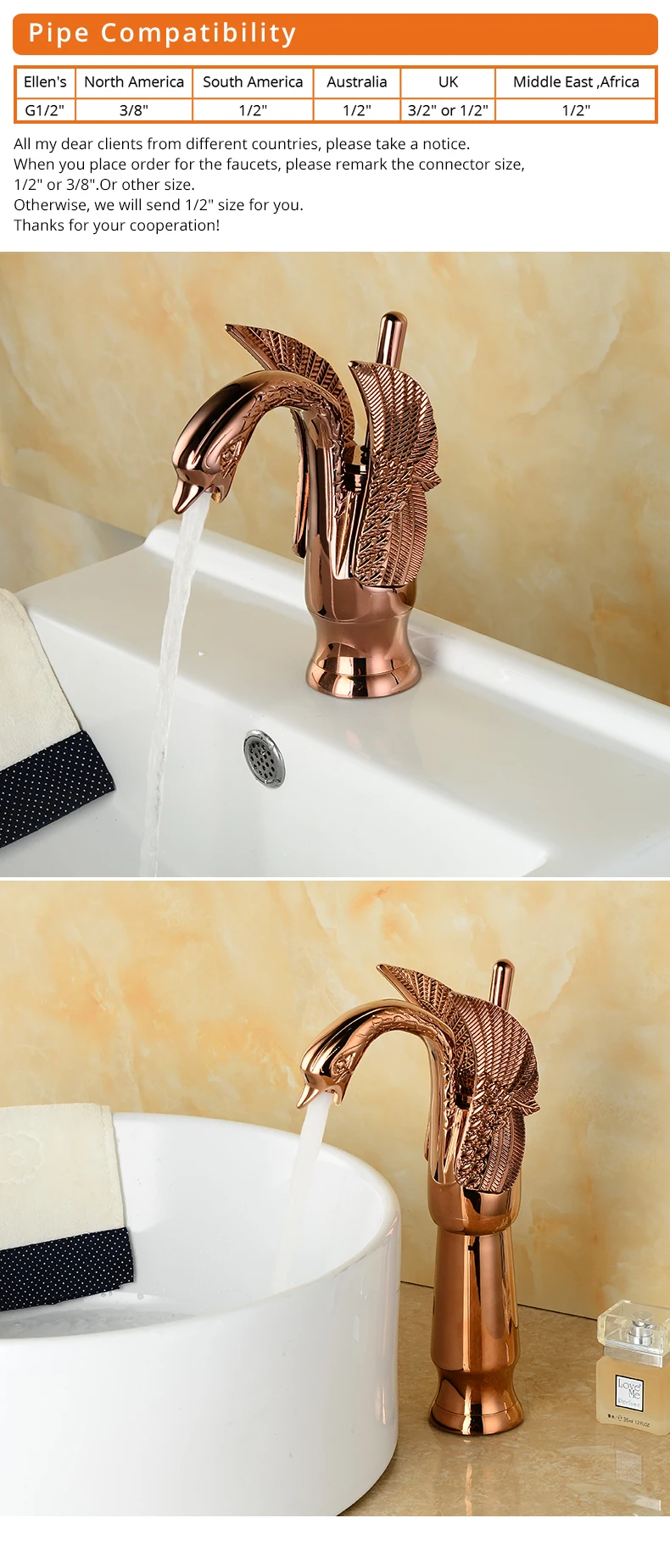 de Ouro Torneira de Cobre Banhados A