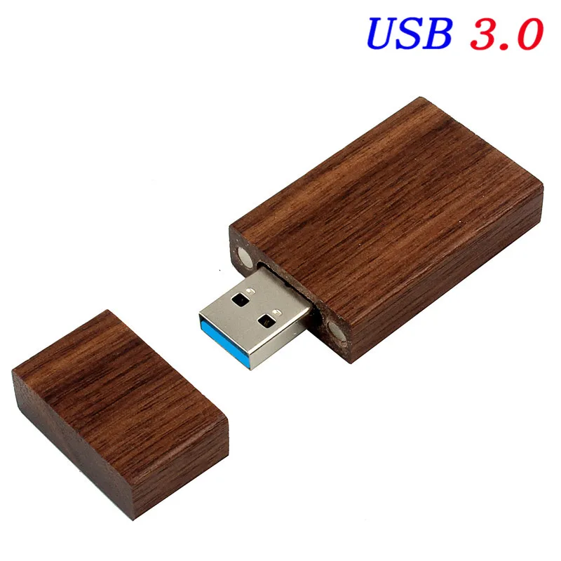 JASTER деревянный блок USB флеш-накопитель Красная деревянная Флешка 4 ГБ 8 ГБ 16 ГБ 32 ГБ флеш-накопитель карта памяти U диск Подарок USB 3,0 - Цвет: Walnut wood