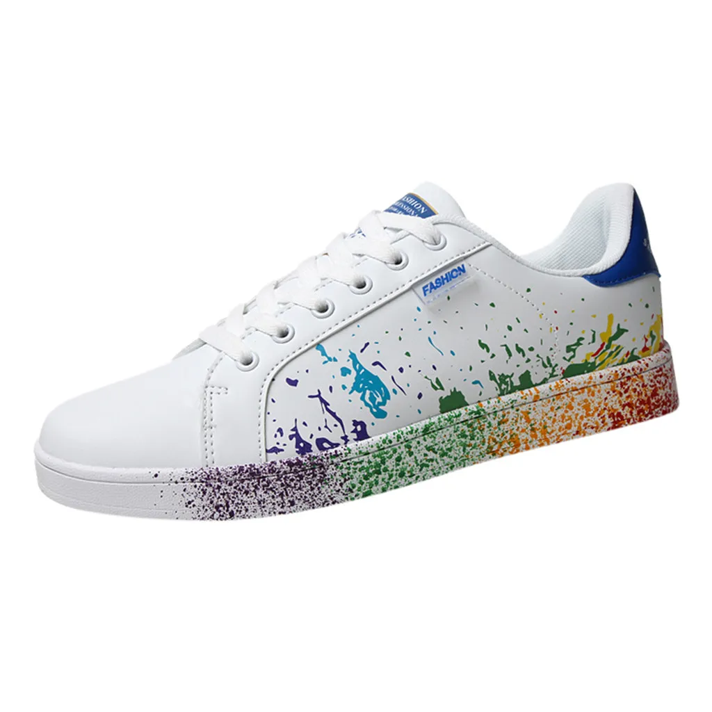 

Women Sneakers 2019 Fashion Breathble Vulcanized Shoes Pu leather Platform Lace up Casual White Tenis Feminino Zapatos De Mujer