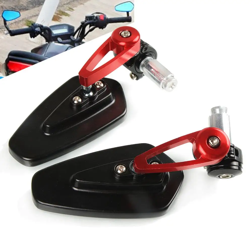 

Universal 22mm 7/8" Motorcycle Handle Bar End Rearview Mirrors For Ducati monster ST2 M 400 600 620 750 919 796 696 M600 ST2