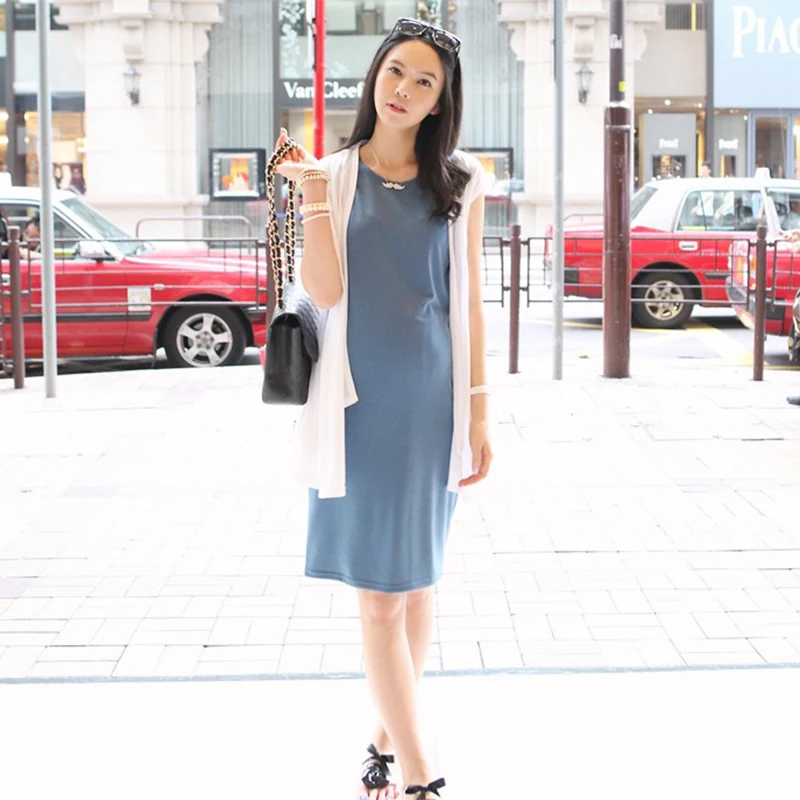 white cardigan with dress