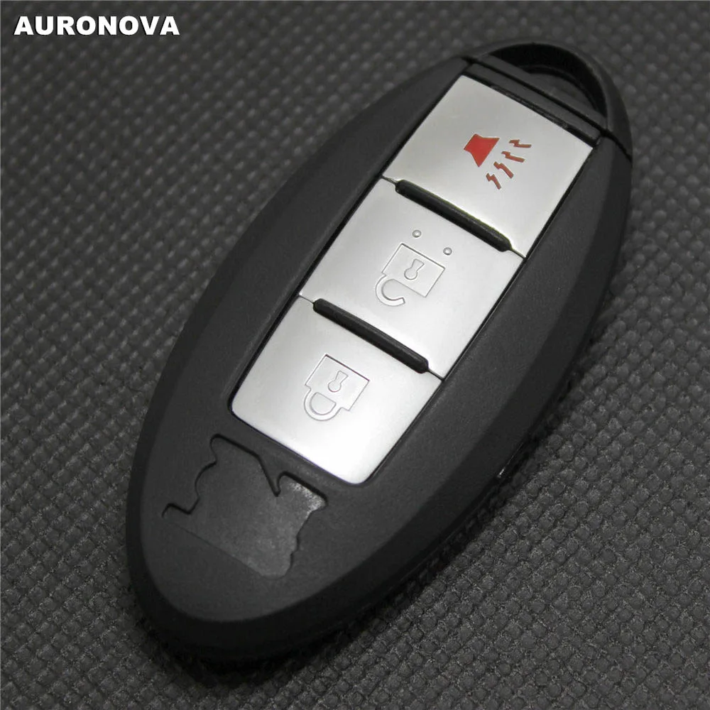 AURONOVA Новый чехол для ключа Nissan GTR Teana Sylphy Tiida Qashqai Morano 2 + 1 с боковым пазом|Заготовки