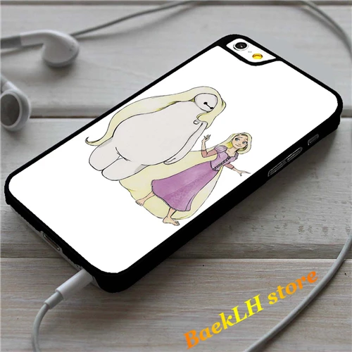 Baymax and Rapunzel fashion case cover for Samsung galaxy S3 S4 S5 S6 Edge S7 Note 3 4 5 #QS169 |
