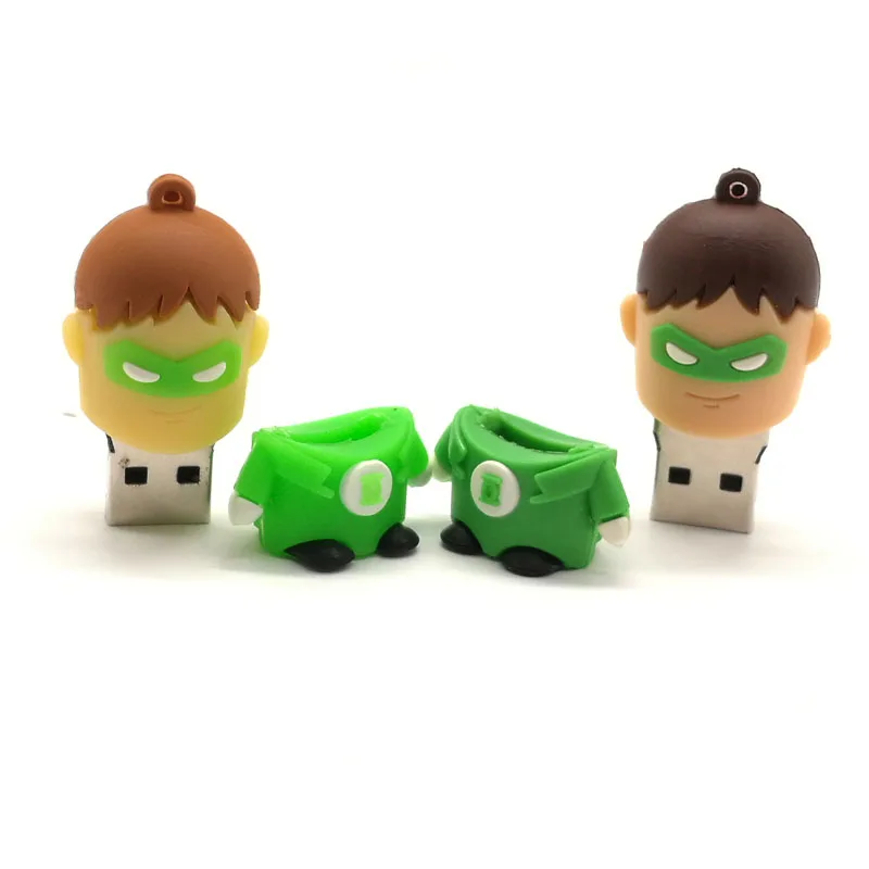 Cartoon green lantern usb flash drive pendrive 64GB 32GB 16GB 8GB 4GB superhero memory stick pendrive real capacity cute gifts Cartoon green lantern usb flash drive pendrive 64GB 32GB 16GB 8GB 4GB superhero memory stick pendrive real capacity cute gifts