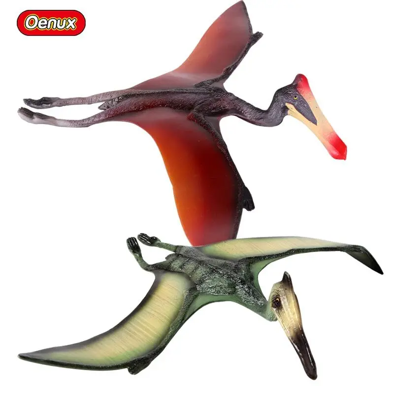 

Oenux 2PCS Simulation Jurassic Carnivorous Pterodactyl Dinosaur Model Jurassic Predator Animal Action Figure Brinquedo Kids Toy