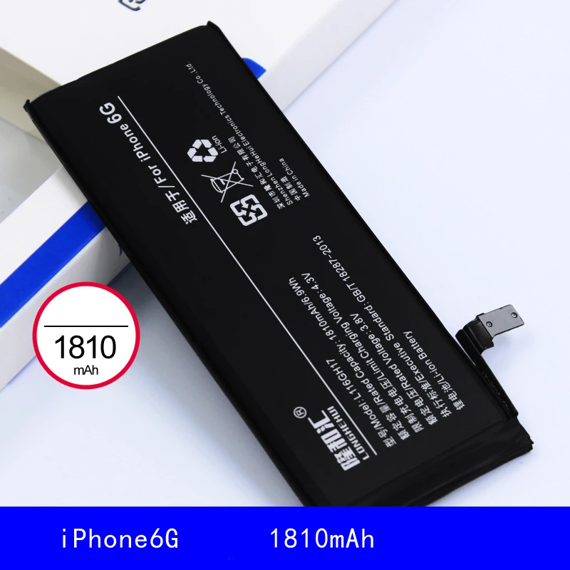 Longhehui хорошее качество AAA реальная емкость 1810mAh Мобильный телефон 3,7 V для iPhone 6G Батарея ноль запчасть для велосипеда запчасти