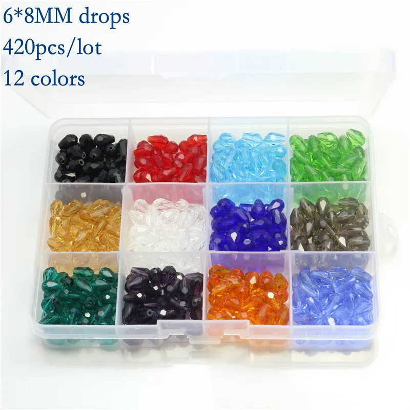 

Mixed Colors lots of Set Beads Crystal Class Beads Miyuki Beads Bicone Square Round Rondelle Parts to Make Jewelry DIY Bracelets