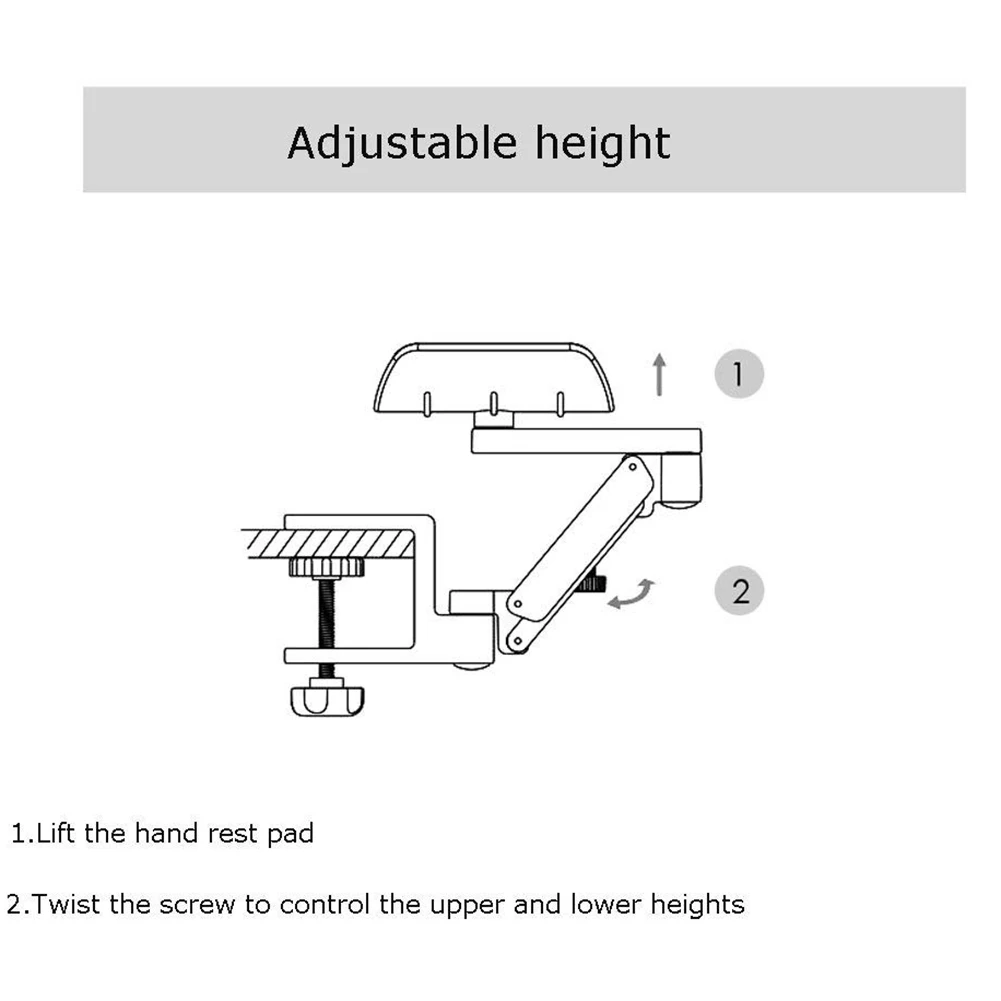 Компьютерный кронштейн для мыши, подставка для запястья рук, настольная стойка с подлокотником JR