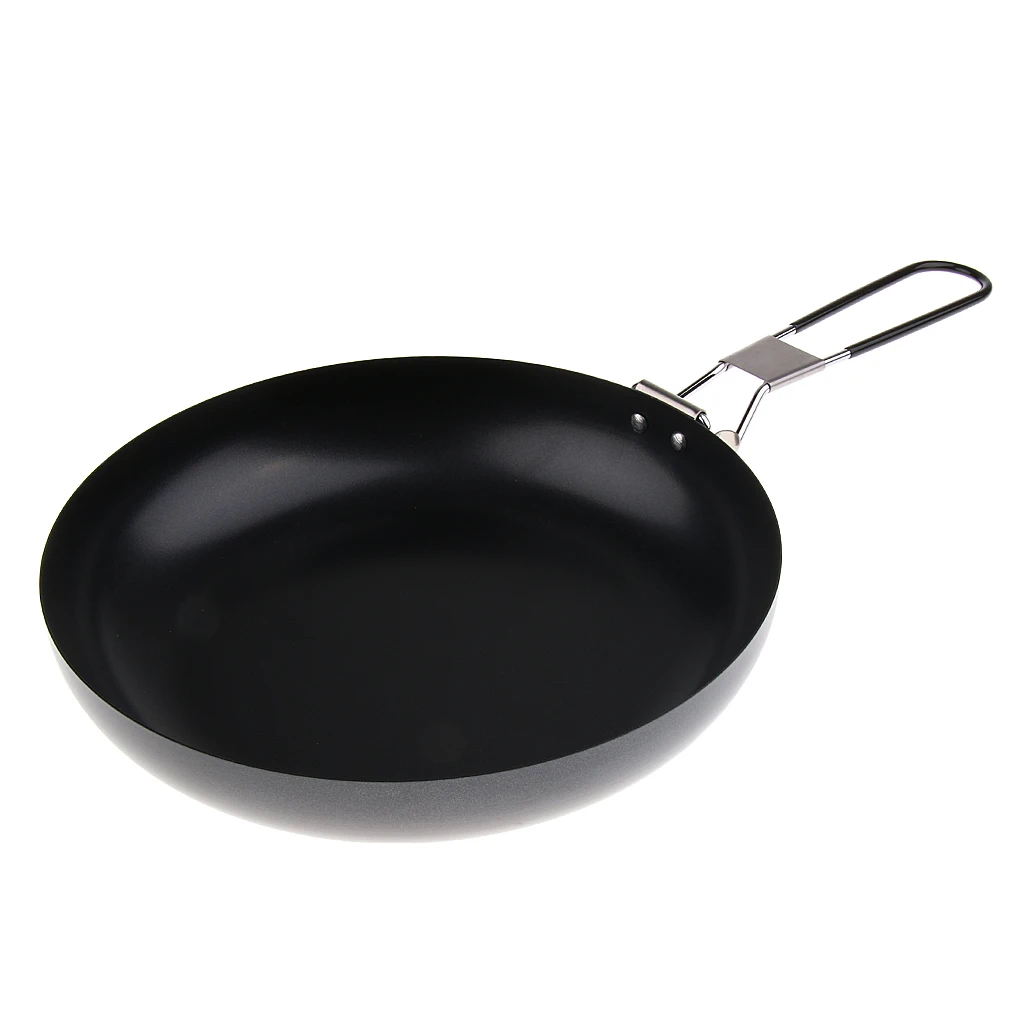 Frying Pan Outdoor Portable Camping Folding Pot Cookware Non-stick Pan 24cm