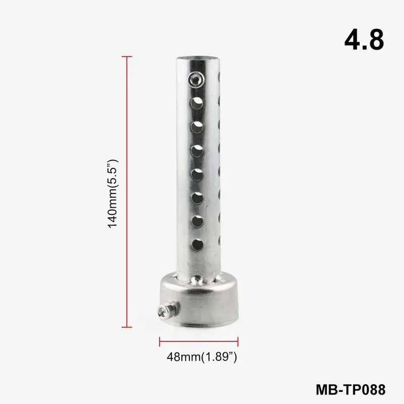 Мотоцикл глушитель глушители для автомобиля может дБ убийца перегородка съемный хром 35 мм 42 мм 45 мм 48 мм 60 мм Универсальный - Цвет: silver 4.8cm