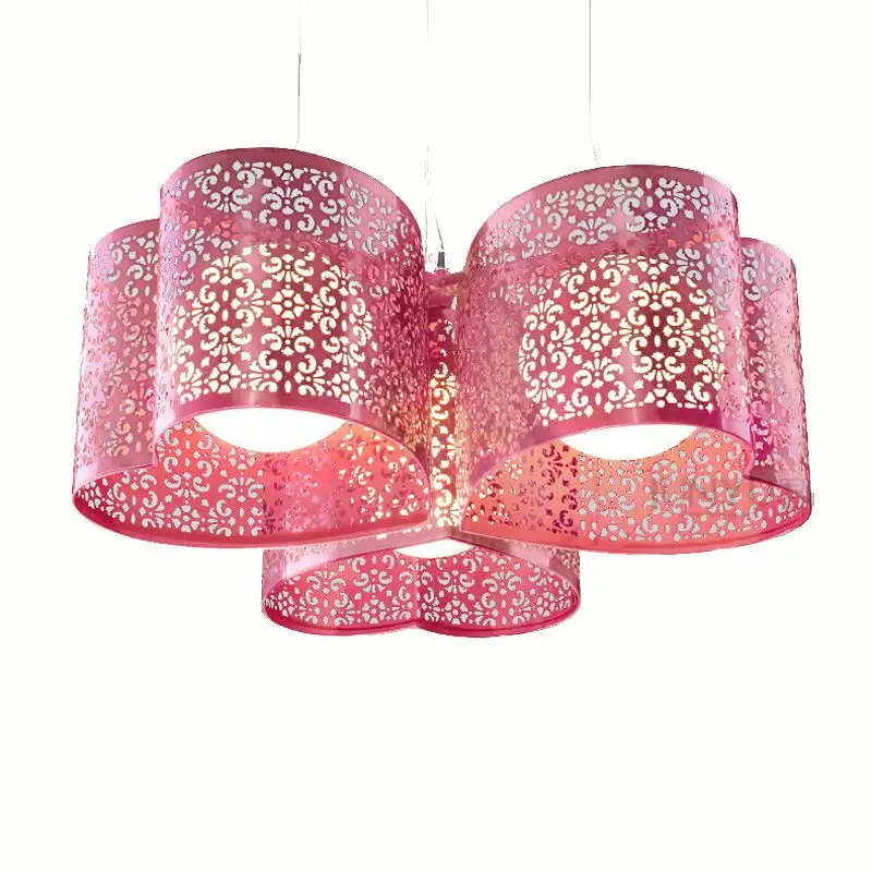 

Modern Metal Hollow Out Living Room Ceiling Lights Painted Bedroom Study Room Ceiling Lamp Romantic Ceiling Lighting Fixtures