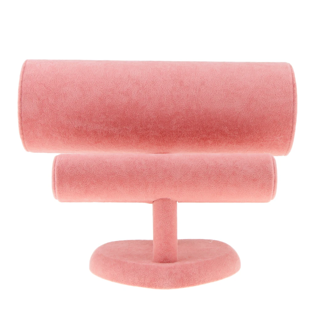 Velvet T-Bar Headband Holder Retail Shop Jewelry Display Bangle Stand Rack