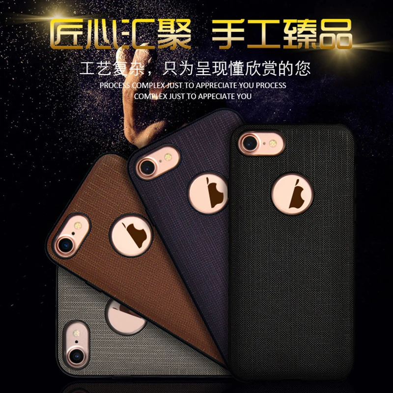 

Handle PU Leather + TPU Silicone Rubber Metal Hard Back Smart Cover Case for iPhone 8 7 Plus Work for Magnetic Car Holder 10pcs
