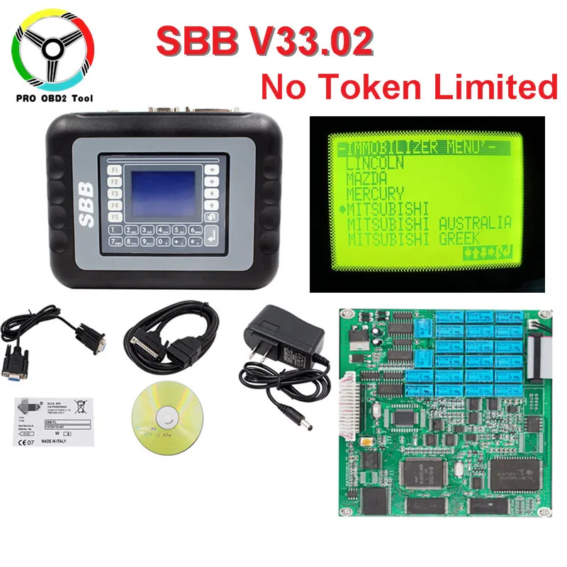 

Newly No Token Limited Sbb V33.02 V46.02 Auto Key Programmer Multi-Languages Useful Key Pro Tool Better Than T300 and MVP