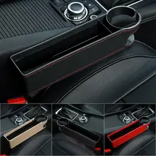 Автомобильный органайзер, коробка для хранения, чехол для сиденья, PU, карман, автомобильное сиденье, с Боковым Разрезом, для воды, телефона, монет, сигарет, ключей, карт, универсальный