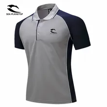 Sea planetsp/брендовая одежда/рубашка-поло, однотонные повседневные Поло для мужчины, футболки, топы, высокое качество, полиэстер, для отдыха, принимаются на заказ