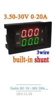 DC 4.5-40V Digital LED Voltmeter High-Low Voltage Alarm Monitor Tester Detector