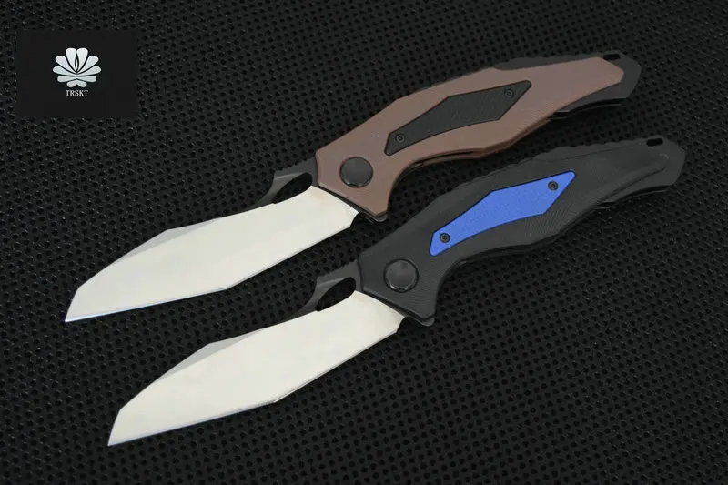 

Trskt ZT Folding Knife 9Cr18mov Steel with G10 Handle 58HRC Hunting Knife Survival Camping Knives Outdoor tool Dropshipping