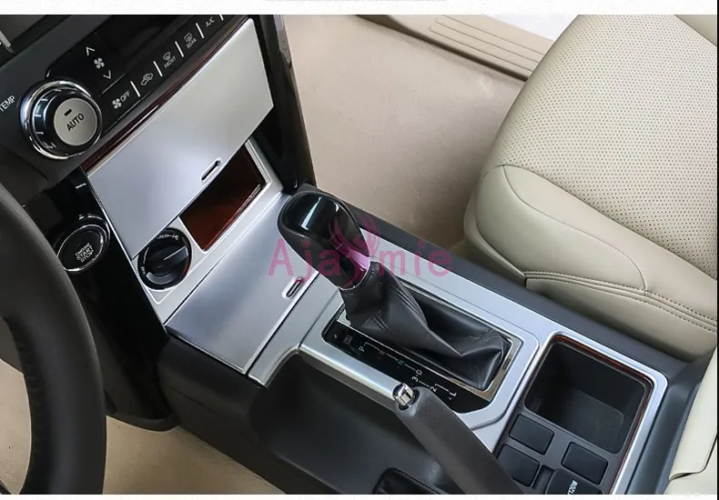 For Toyota Land Cruiser 150 Prado FJ150 2010-2017 Interior Front Hand Shift Gear Storage Box Cover Car Styling Accessories