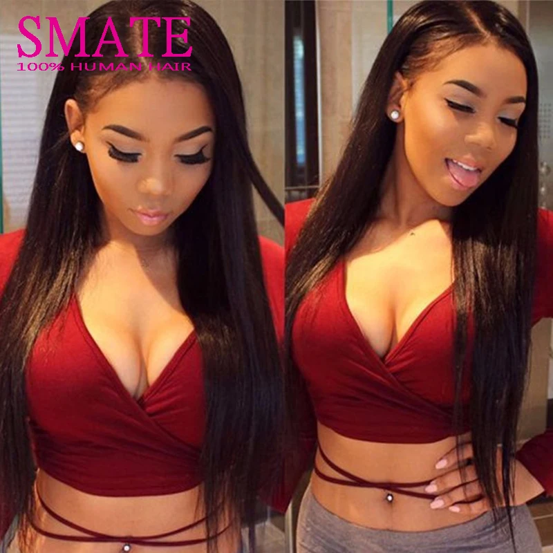 8A Unprocessed Peruvian Virgin Hair Straight 4 Pcs Lot Kinky Human Crochet 6-26Inches Weave |